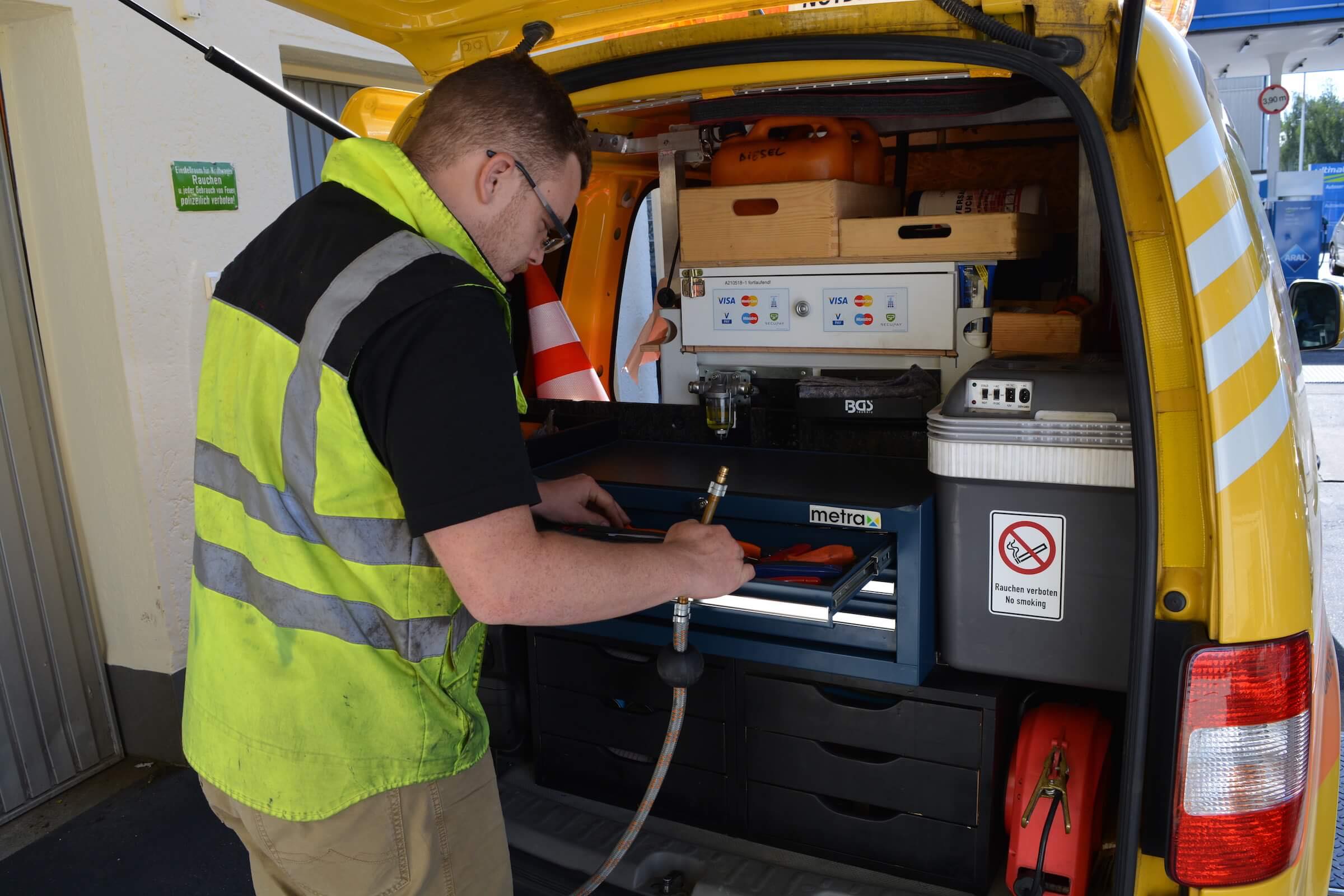 Falsch getankt Benzin Diesel